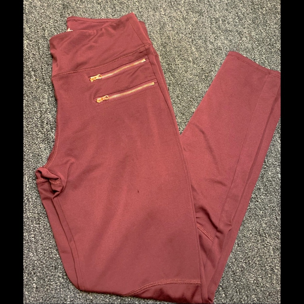 Burgundy Leggings